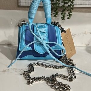 Steve Madden BDORAA Turquoise Micro Mini Crossbody Bag Purse